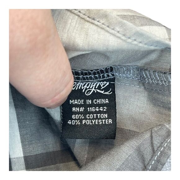 Empyre Shirt Men's Medium Multicolor Plaid Cotton Short Sleeve Casual Button-Up - Picture 8 of 8